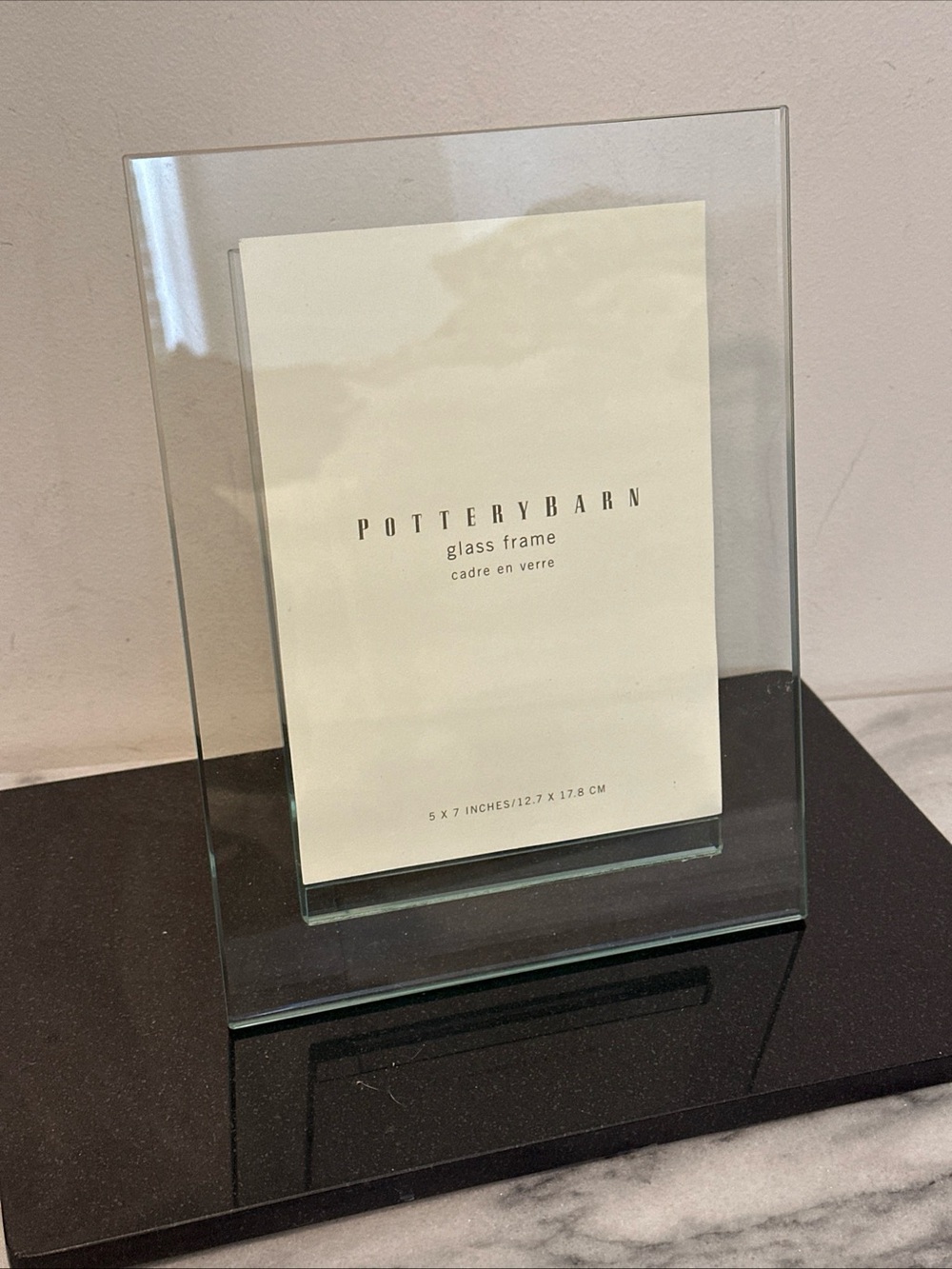 Pottery Barn Glass Photo Frame 5x7” photo NEW no box - Picture 10 of 10
